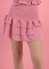 SADIE Smocked 3 Tier Ruffle Skirt