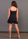REGGIE Adjustable Straps 3 Tiered Ruffle Skirt