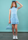 SELENA High Neck Smock Ruffle Dress