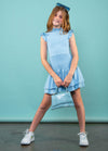 SELENA High Neck Smock Ruffle Dress