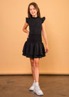 SELENA High Neck Smock Ruffle Dress