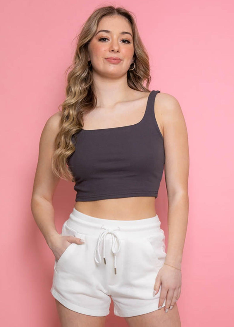 RYAN Modern Square Neck Crop Top